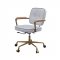 Siecross Office Chair 93172 in White Top Grain Leather by Acme