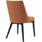 Viscount Dining Chair Set of 2 in Orange Fabric by Modway