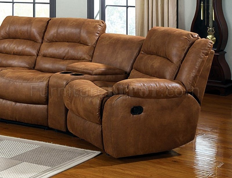 Cm6123 Manchester Motion Sectional Sofa, Leather Like Fabric