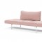 Zeal Daybed in Dusty Coral Fabric by Innovation w/Metal Legs