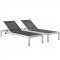 Shore Outdoor Patio Chaise Set of 2 Choice of Color 2472 Modway