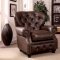 Stanford Sofa CM6269BR in Brown Leatherette w/Options