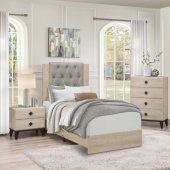 Whiting Kids Bedroom Set 4Pc 1524 in Natural & Gray -Homelegance