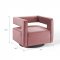 Booth Swivel Accent Chair in Dusty Rose Velvet by Modway