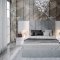 Hellen Bedroom in White & Gray by ESF w/Light & Options