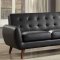 Essick II Sectional Sofa 53040 in Black PU by Acme