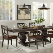 Jameson Dining Table 62320 in Espresso by Acme w/Options