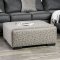 Earl Sectional Sofa SM5152 in Gray Chenille Fabric w/Options