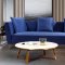 Oscar Sectional Sofa in Navy Blue Fabric