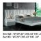 Ronda Bedroom in White & Light Grey by ESF w/Salvador Bed