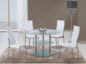 D79DT Dining Set 5Pc w/475DC White Chairs by Global Furniture [GFDS-D79DT-D475DC-WH]