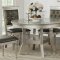 F2428 Dining Set 5Pc in Silver Finish by Boss w/ F1705 Chairs