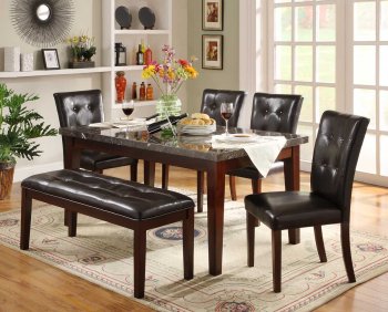 2456-64 Decatur Dining Set 5Pc by Homelegance Cherry w/Options [HEDS-2456-64 Decatur]