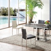 DT650 Dining Table w/Glass Top by Pantek with Optional Chairs