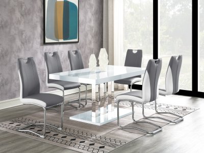 Brooklyn Dining Room 5Pc Set 193811 in White by Coaster