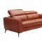 Cooper Sofa in Pumpkin Leather by J&M w/Options