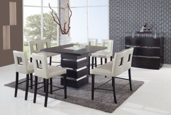 DG072BT Dining Table in Wenge by Global w/Options [GFDS-DG072BT Beige]