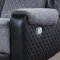 U5914 Motion Sofa & Loveseat Set in Dark Gray Fabric by Global