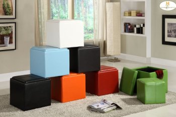4723 Ladd Storage Cube Ottoman by Homelegance - Set of 2 [HEO-4723]