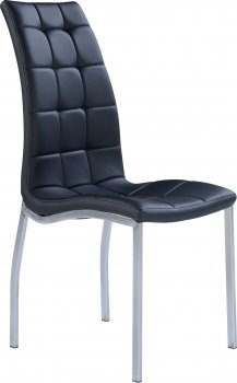 D716DC Dining Chair Set of 4 in Black PU by Global [GFDC-D716DC]