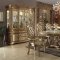 Vendome Buffet with Hutch 63005 in Gold Patina by Acme