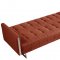 Andrea Sectional Sofa Bed in Orange by At Home USA