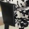 902169 Accent Chair Set of 2 in Black & White Fabric by Coaster