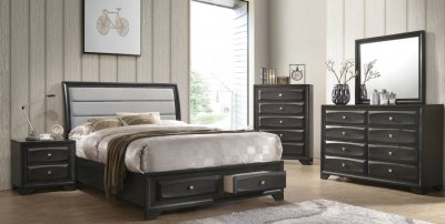 Soteris Bedroom Set 26540 in Antique Gray by Acme w/Options