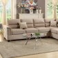 F7860 Sectional Sofa in Sand Fabric by Boss