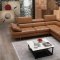 A761 Sectional Sofa in Caramel Leather by J&M