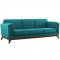 Chance Sofa in Teal Fabric by Modway w/Options