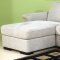Beige Fabric Modern Sectional Sofa w/Motion Loveseat