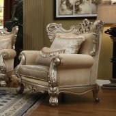Ranita Chair 51042 in Champagne Fabric by Acme w/Options
