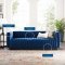 Conjure Sofa in Navy Velvet Fabric by Modway w/Options