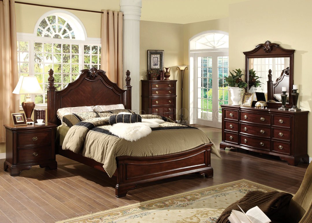 CM7310L Carlsbad Bedroom in Dark Cherry w/Options - Click Image to Close