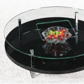 C258 RB Coffee Table in Black by At Home USA