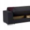 Kobe Santa Glory Black Sofa Bed in PU by Istikbal w/Options