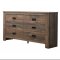 Frederick 5Pc Bedroom Set 222961 in Weathered Oak by Coaster