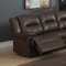 Romulus Motion Reclining Sofa 52815 in Espresso Leather-Aire