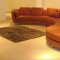 Brown Leather Ultra Modern 4PC Modular Sectional Sofa