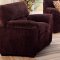 Dark Chocolate Corduroy Fabric Modern Living Room Sofa w/Options