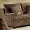 Rich Floral Chenille Traditional Living Room Sofa & Loveseat Set