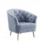 Bayram Chair LV00208 in Light Gray Velvet by Acme