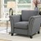Campbell Sofa CM6095GY in Gray Fabric w/Options