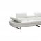 A761 Off White Leather Sectional Sofa by J&M