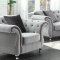 Frostine Sofa in Silver Tone Fabric 551161 by Coaster w/Options