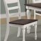 Madelyn 7Pc Dining Room Set 110381 Dark Cocoa & White by Coaster