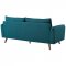Revive Sofa & Loveseat Set in Teal Fabric by Modway