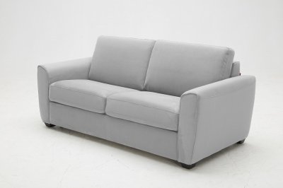 Marin Premium Sofa Bed in Grey Microfiber Fabric by J&M