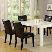 CM3176WH-T Lamia I Dining Tablein White w/Optional Black Chairs